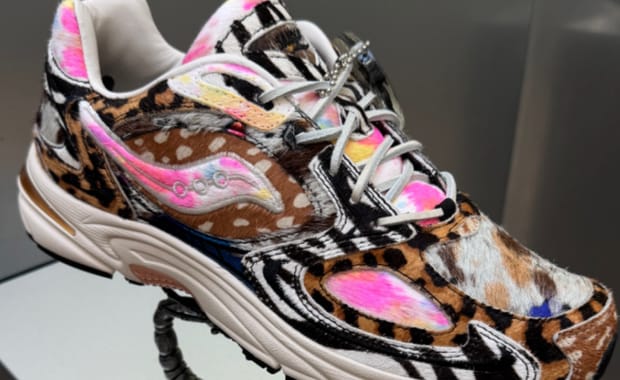 Saucony and Westside Gunn Brought Upcoming Animal Print Grid Jazz 9 Collab to Paris Fashion Week