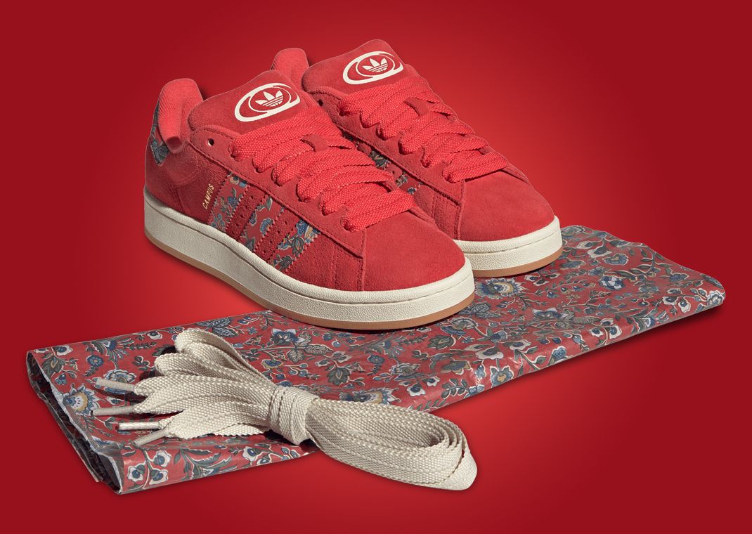 Liberty London x adidas Campus 00s Semi Lucid Red (W) Angle