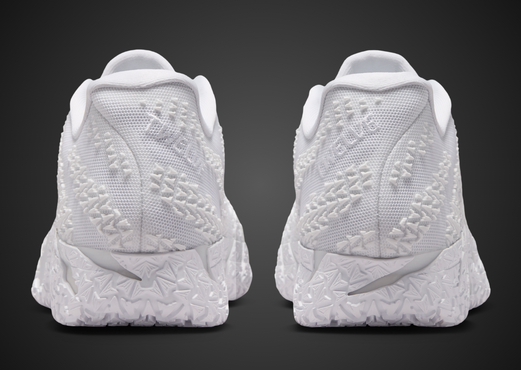 Nike Ja 3 Team Bank Triple White - Back
