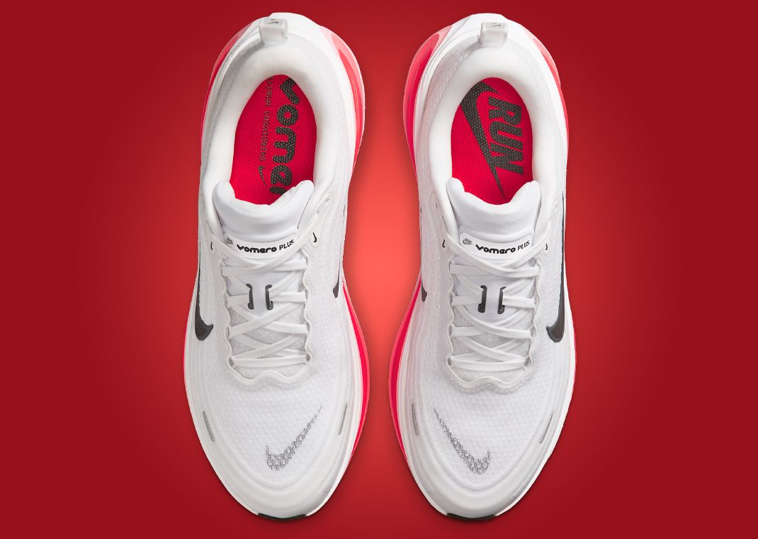 Nike Vomero Plus White Black Bright Crimson Top
