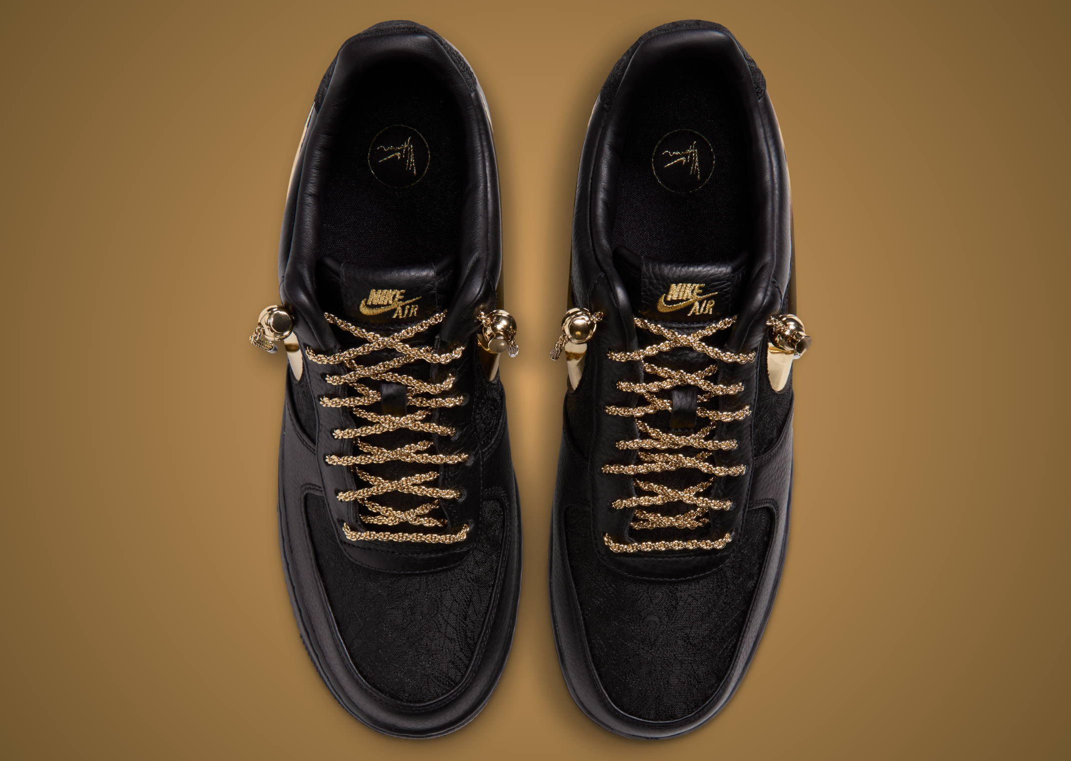 Victor Solomon x Nike Air Force 1 ASW Black - Top