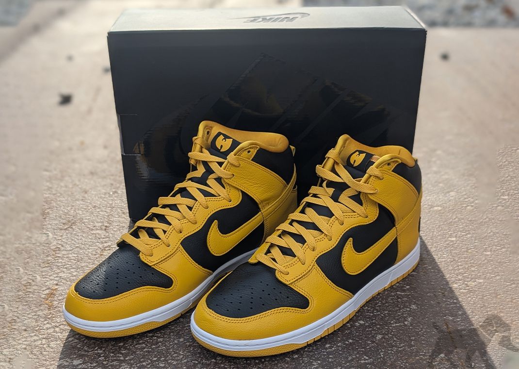 Wu-Tang Clan × Nike Dunk High Retro PRM HJ4320-001 Wu-Tang Clan Nike Dunk High Retro PRM Black and