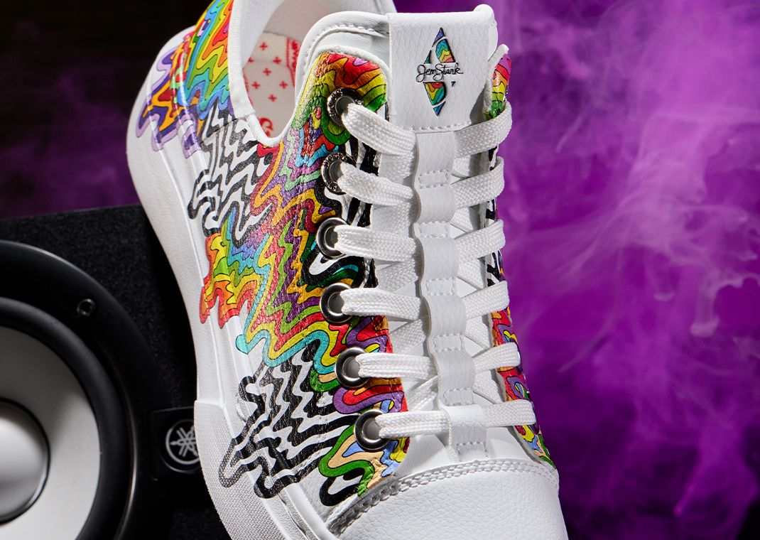 Snoop Dogg x Jen Stark x Skechers Snoop One White Angle