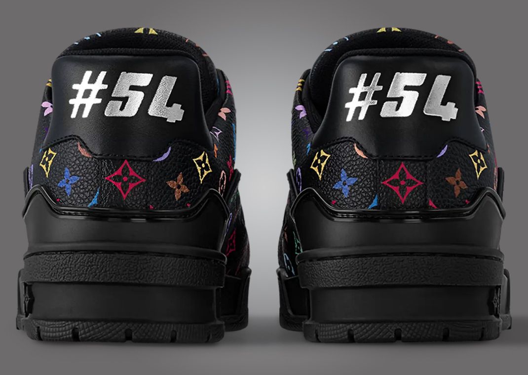 Takashi Murakami x Louis Vuitton LV Trainer Black Heel