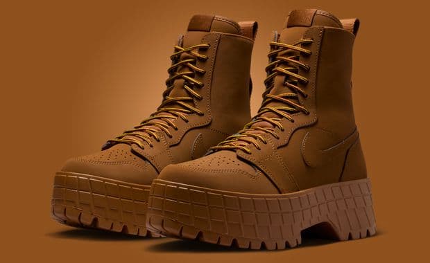 Air Jordan 1 Brooklyn Boot Light British Tan W