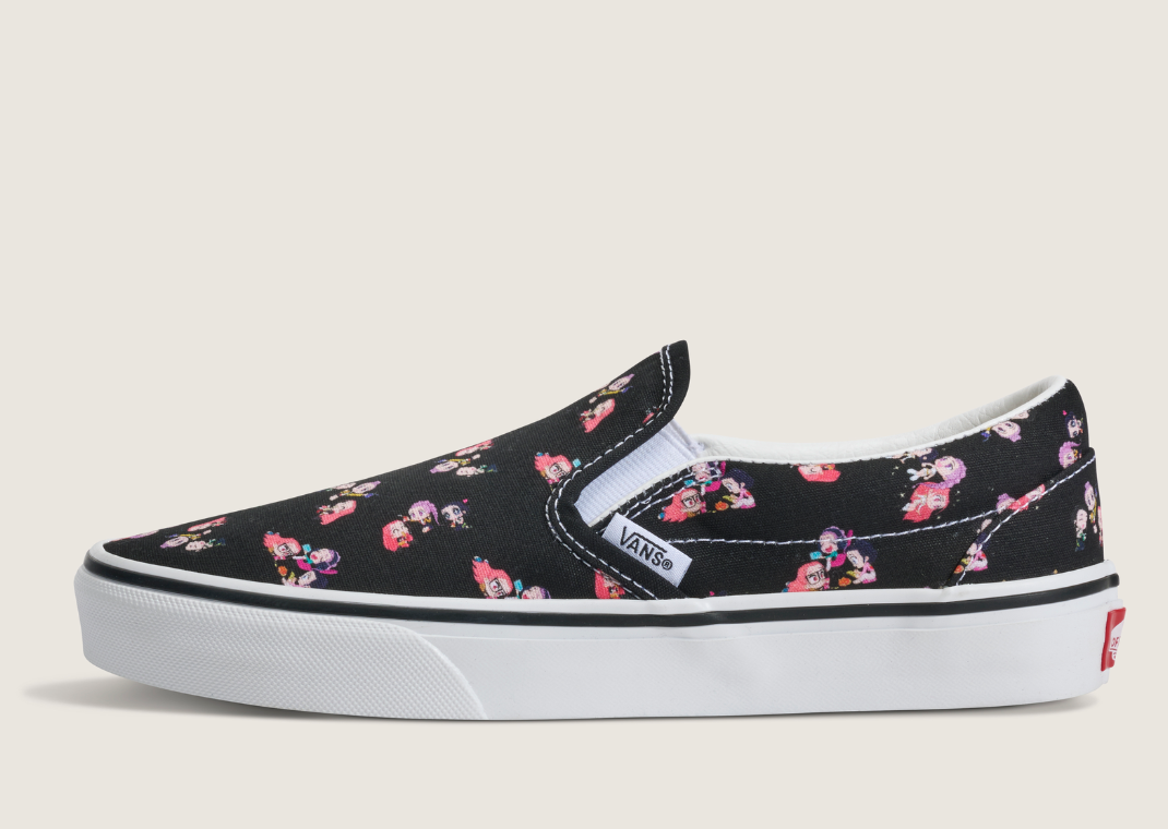 K-Pop Demon Hunters x Vans Slip-On Black Multi-Color - Lateral