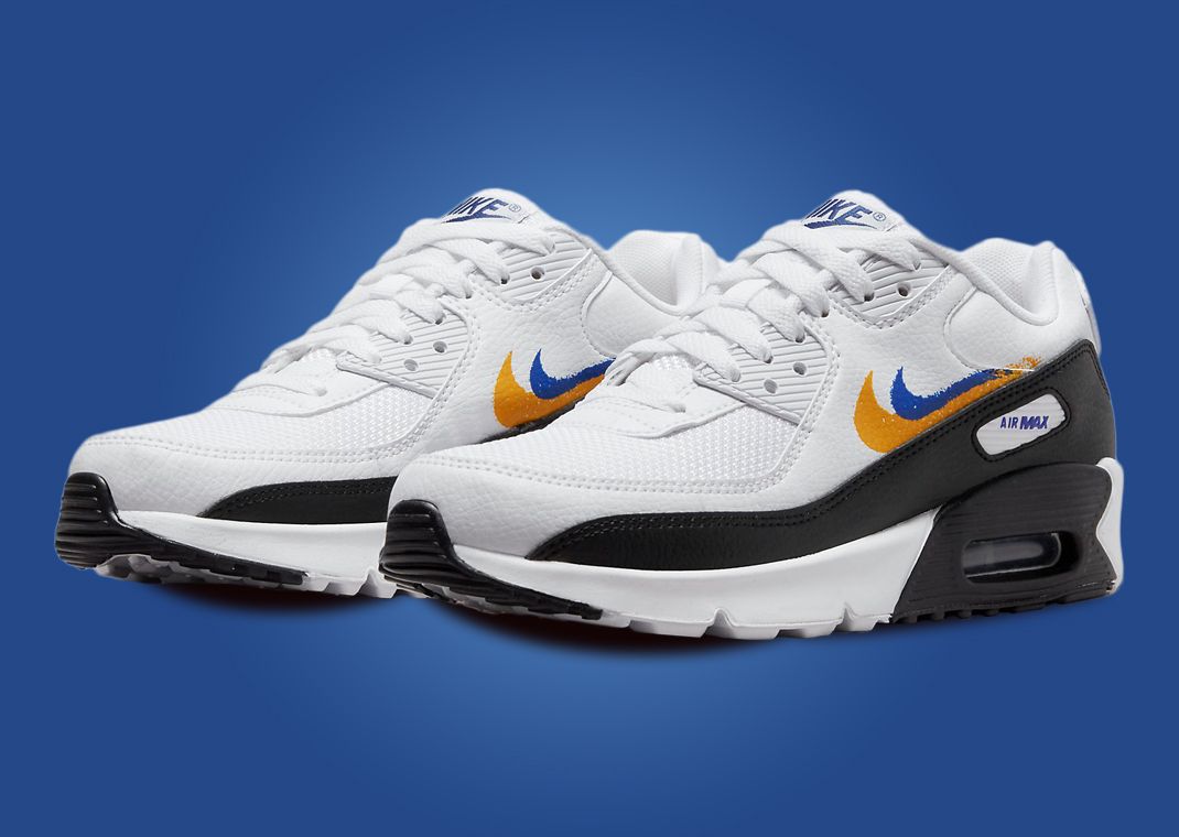 Nike Air Max 90 NN Spray Swoosh White (GS)