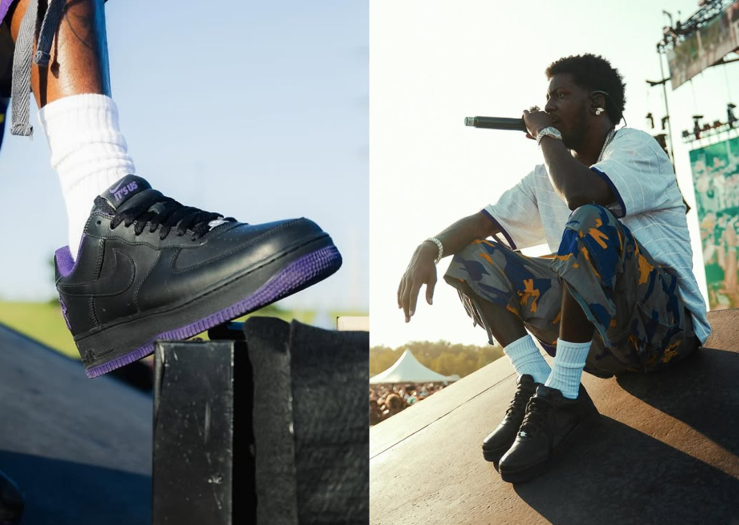 Lil Yachty x Nike Air Force 1 Black Purple