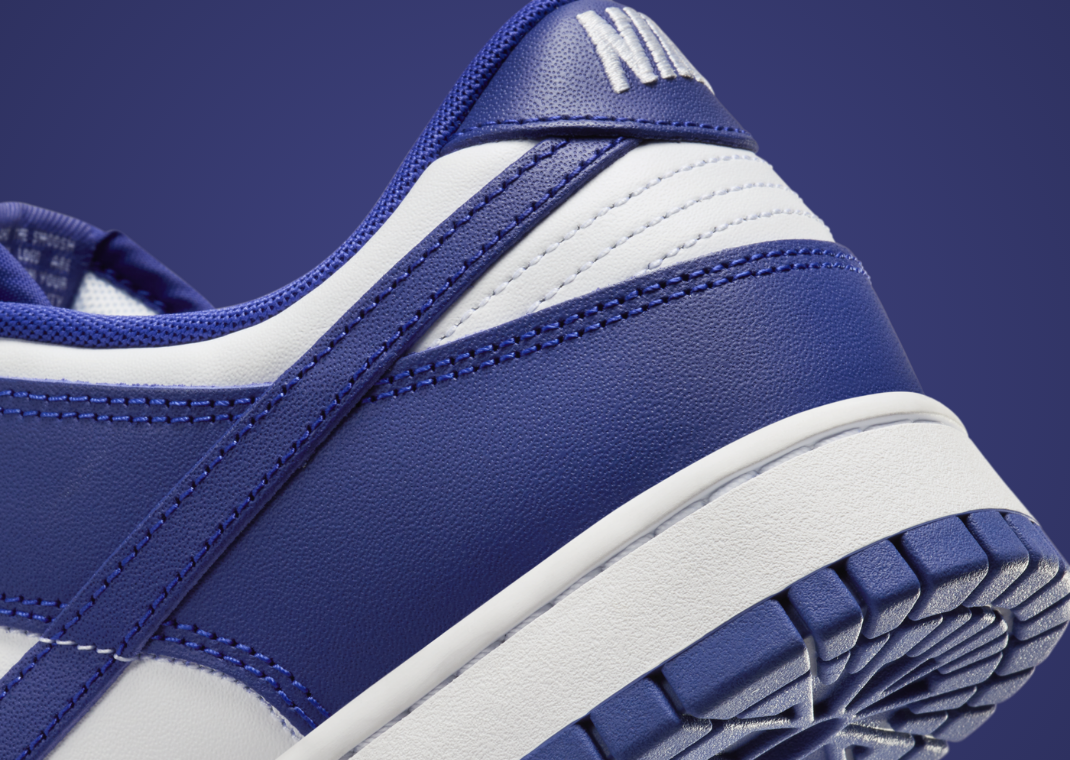 Nike Dunk Low White Concord Heel Detail