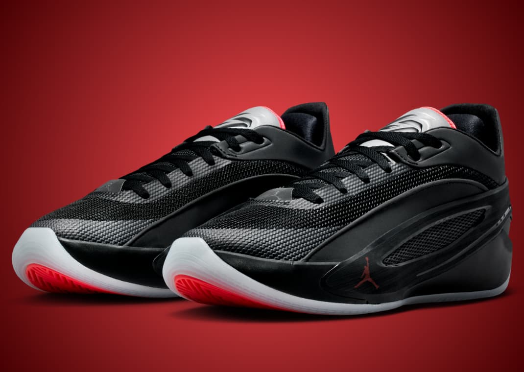 This Jordan Luka 5 Comes in a Classic Black Red Combo