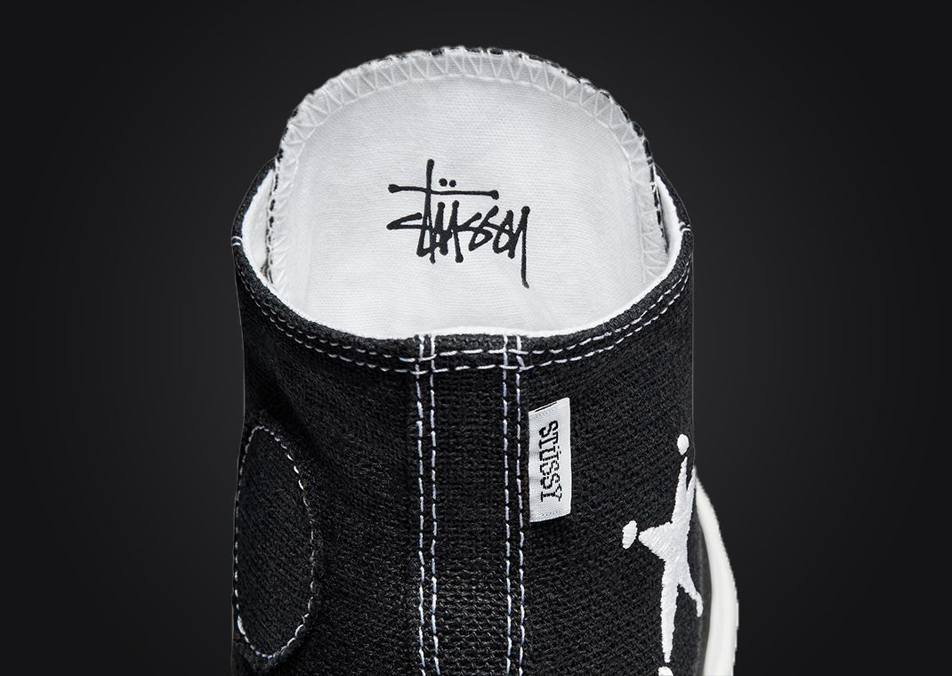 Stussy x Converse Chuck Taylor All-Star 70 Hi Black Inside Tongue