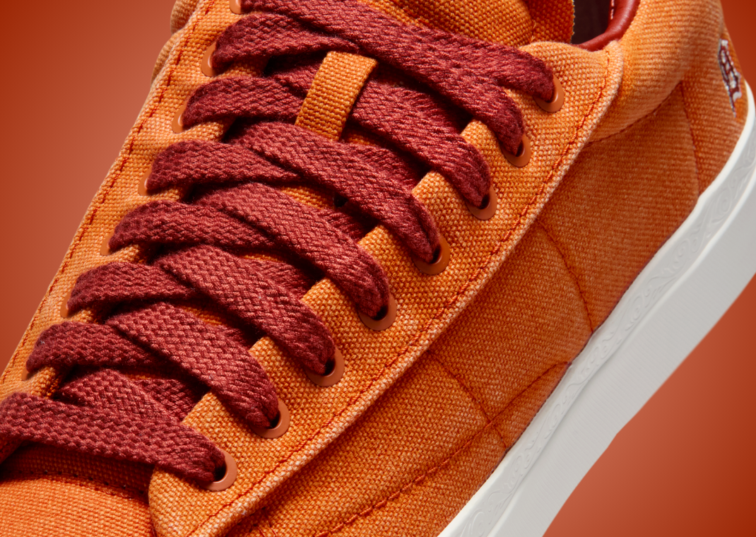 Devin Booker x Nike Blazer Low Campfire Orange - Detail