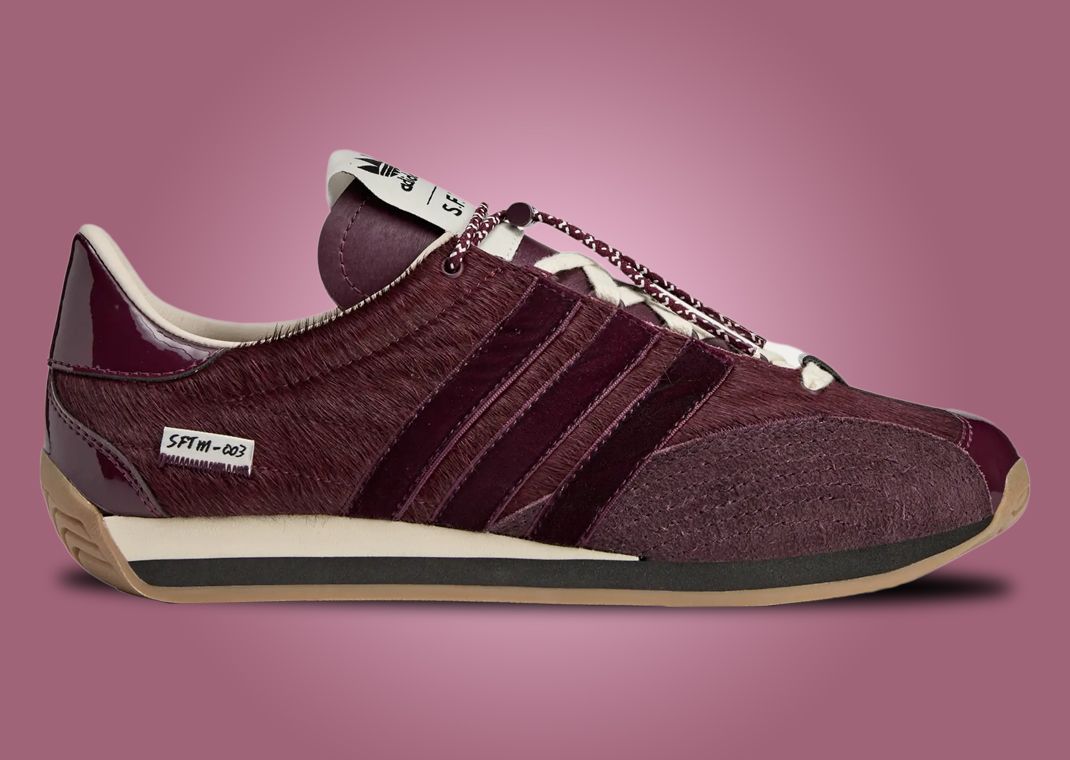 SFTM x adidas Country OG Maroon Lateral