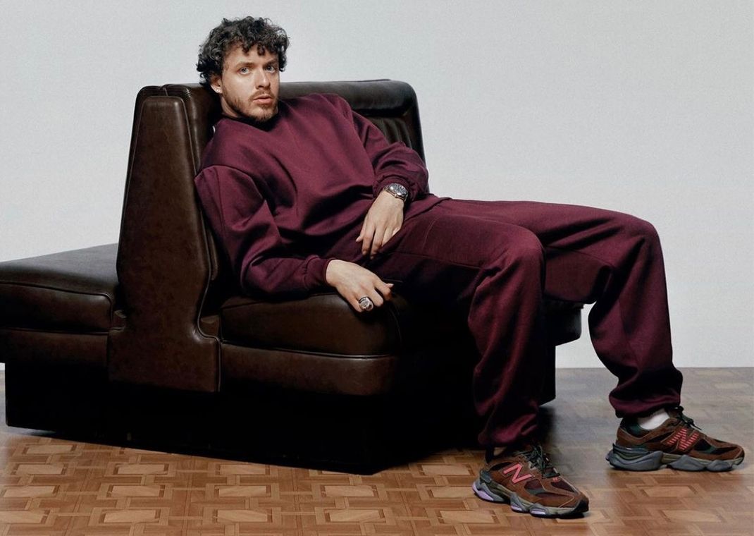 Jack Harlow Wearing The New Balance 9060 Burgundy