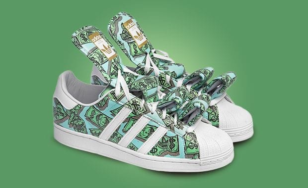 Jeremy Scott Makes It Rain With The adidas Superstar Money
