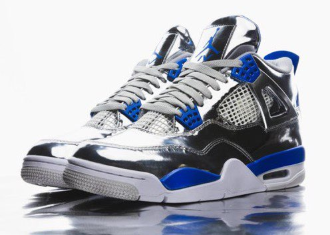 Usher Jordan 4 Chrome Custom Super Bowl LVIII