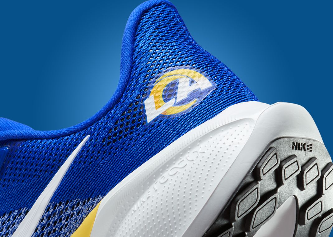 NFL x Nike Pegasus 41 Los Angeles Rams Heel Detail