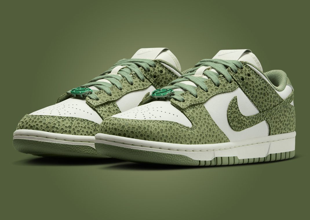 Nike Dunk Low Safari Print Honeydew (W) Angle