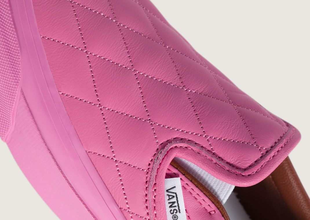 Vans Premium Classic Slip-On Quilted Pink - Detail