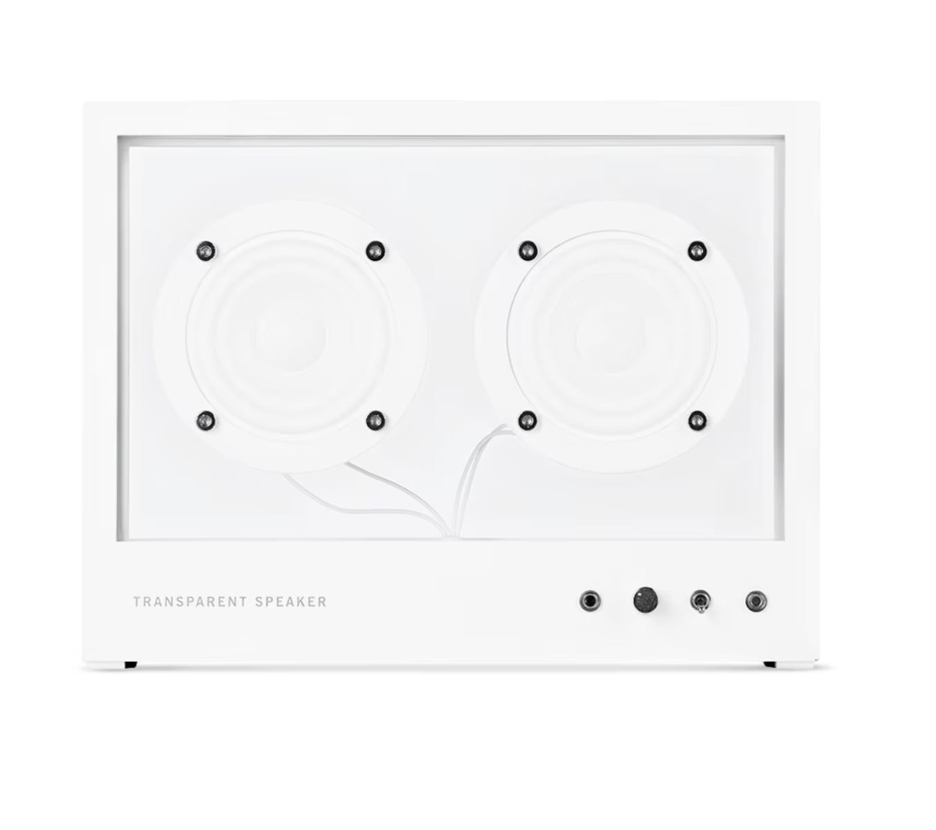 Transparent White Small Speaker