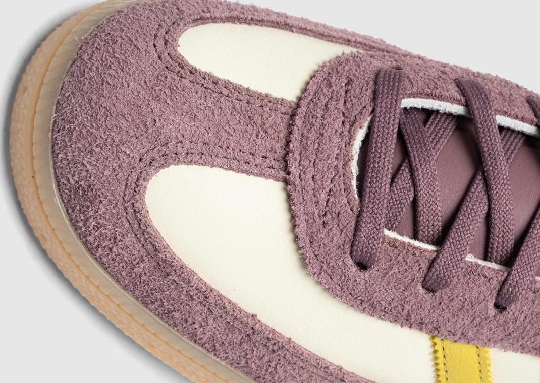 The Whitaker Group x adidas Handball Spezial Yellow Purple - Detail