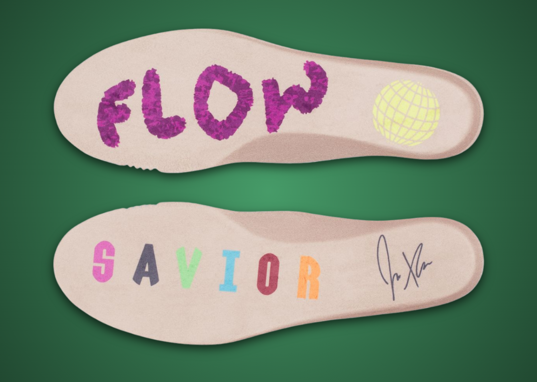 Jae Tips x Saucony ProGrid Triumph 4 Flowers Grow Uptown Poison Ivy Insole