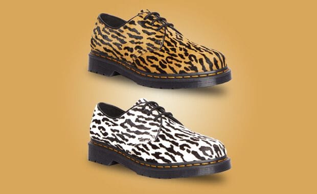 The Wacko Maria x Dr. Martens 1461 Oxford Leopard Pack Releases August 4