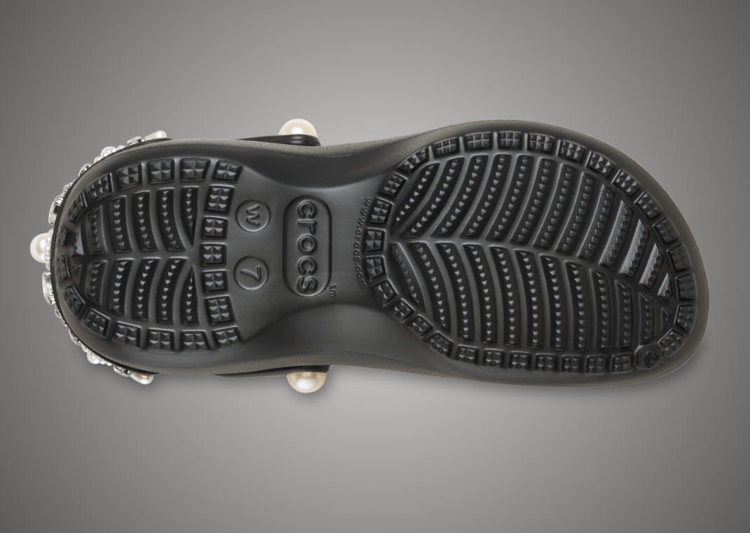 Simone Rocha x Crocs Classic Clog Black - Bottom