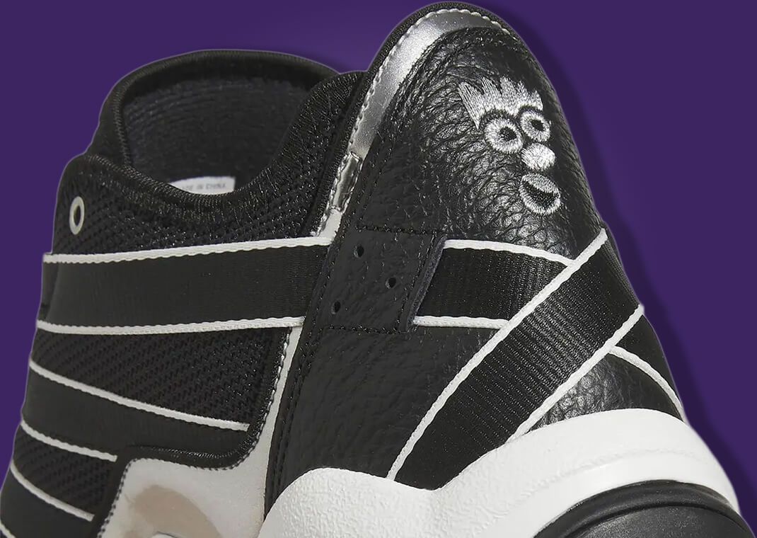 adidas Top Ten 2010 Black White Up Close Heel