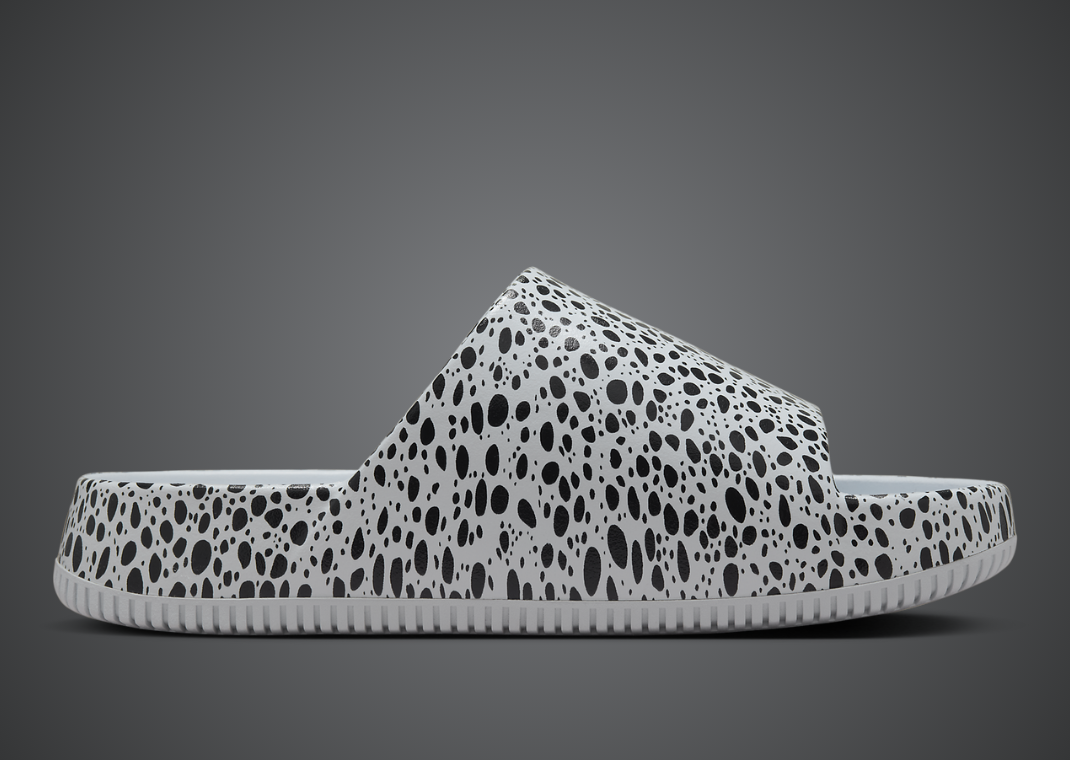 Nike Calm Slide Print Olympic Football Grey Medial