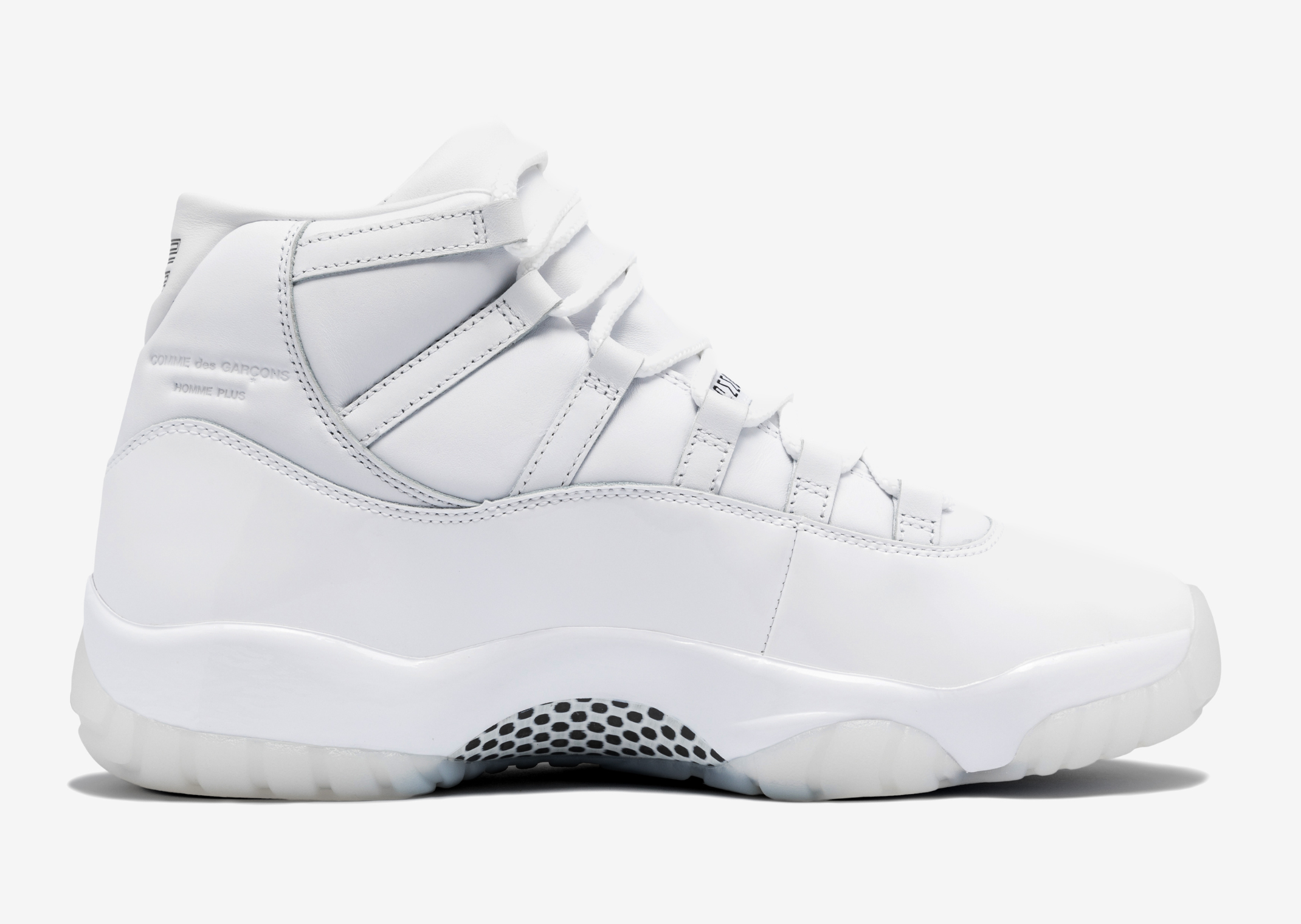 COMME des GARÇONS Homme Plus x Air Jordan 11 Retro White Medial