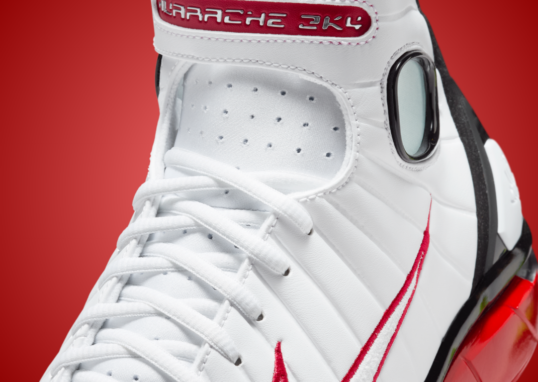 Nike Zoom Flight Huarache 2K4 White Varsity Red - Detail