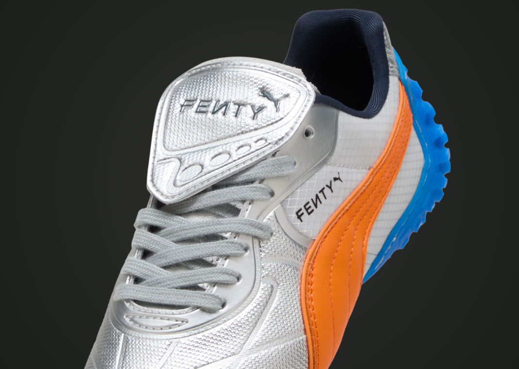 Fenty x Puma Avanti LS-X Metallic Silver Orange - Detail