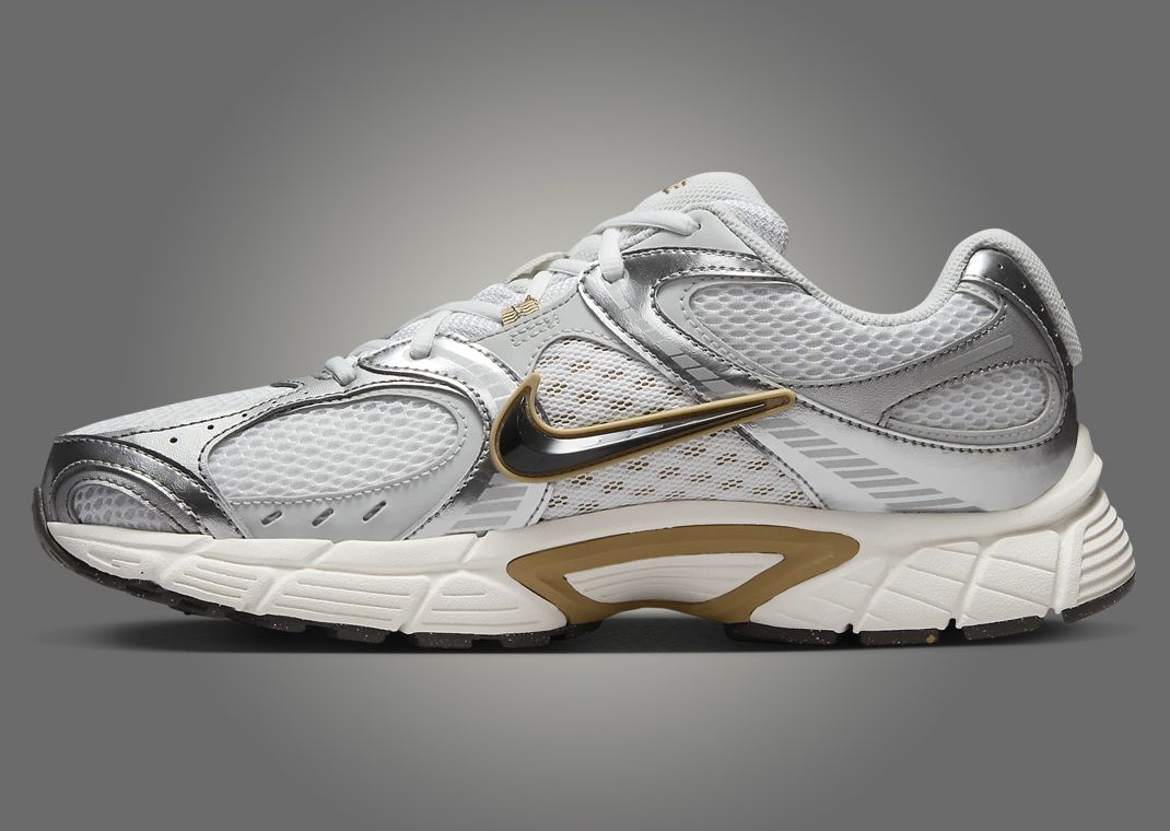 Nike V5 RNR Parachute Beige Metallic Pewter Medial
