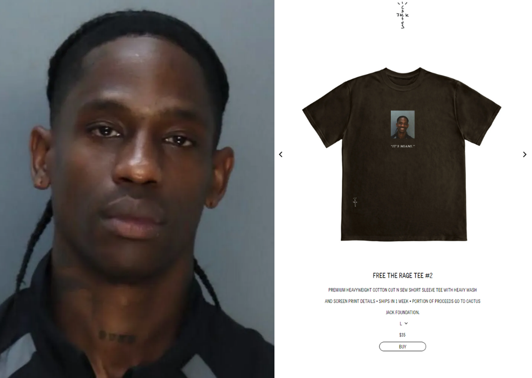 Travis Scott Mugshot Tee