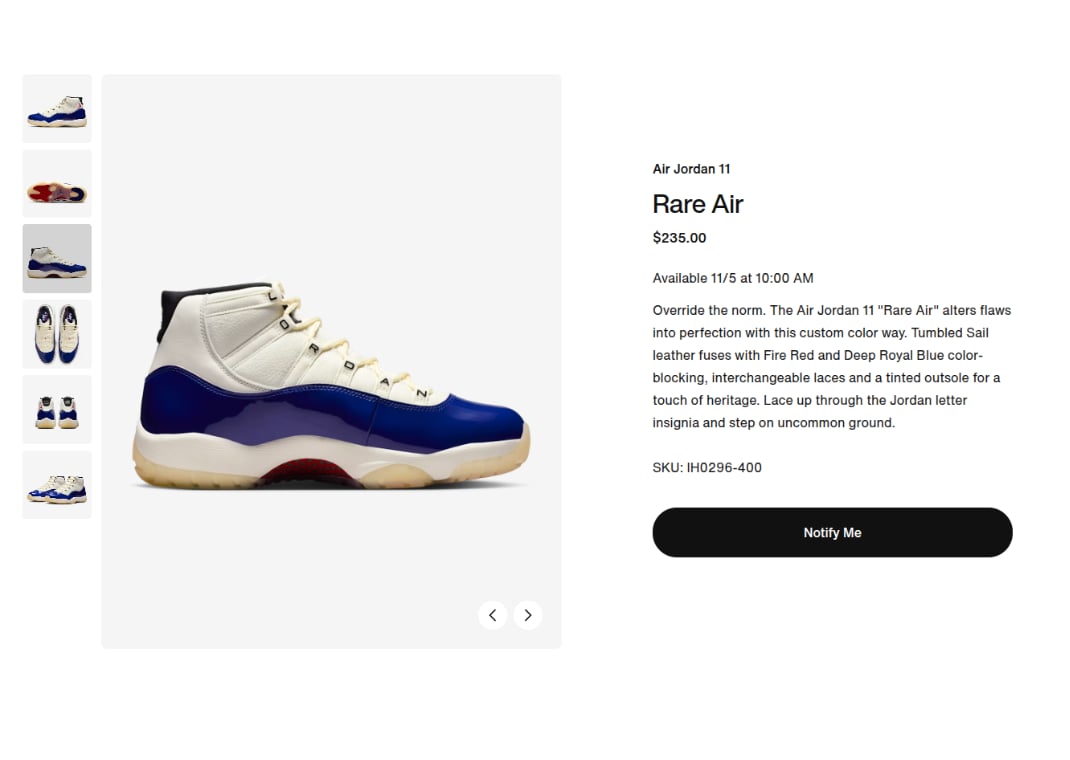 Air Jordan 11 Retro Rare Air