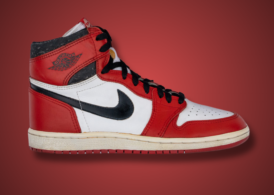 Original 1985 version of the Air Jordan 1 High Chicago