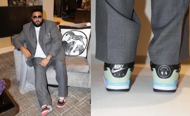 DJ Khaled Wears J. Balvin's Air Jordan 4