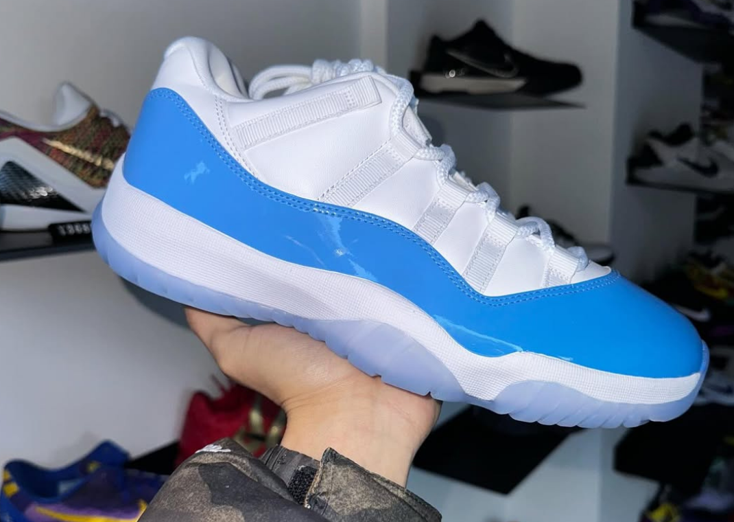 The Air Jordan 11 Retro Low White University Blue Returns  display picture 1