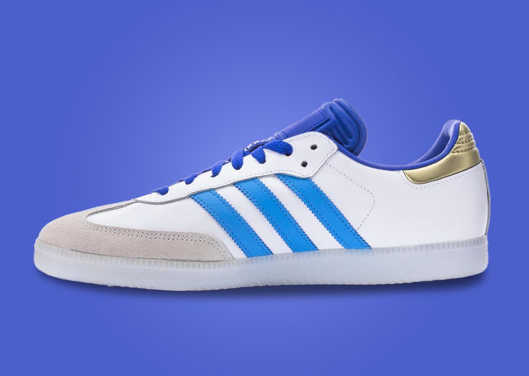 adidas x Lionel Messi ☆ Samba OG ‘Lucid Blue’ Adidas Samba Lionel Messi ID3550 White Lucid Blue Burst Gold