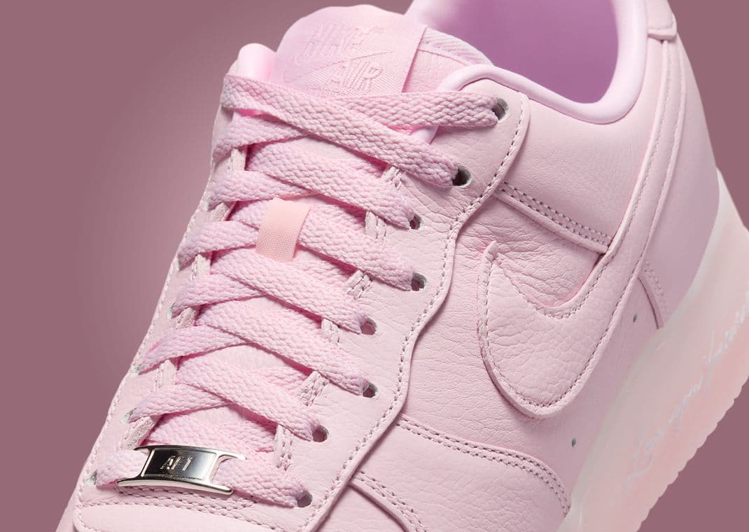 The Drake x Nike Air Force 1 Low Certified Lover Boy Pink Foam 