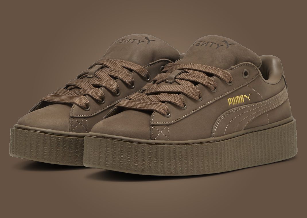 Fenty x Puma Creeper Phatty Nubuck Brown Angle