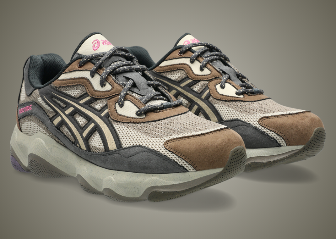 Studio Hagel x Asics Neotide Brown Storm - Angle