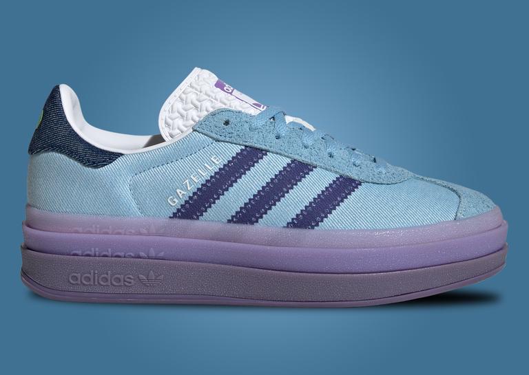 Kseniaschnaider x adidas Gazelle Bold Denim (W) Lateral