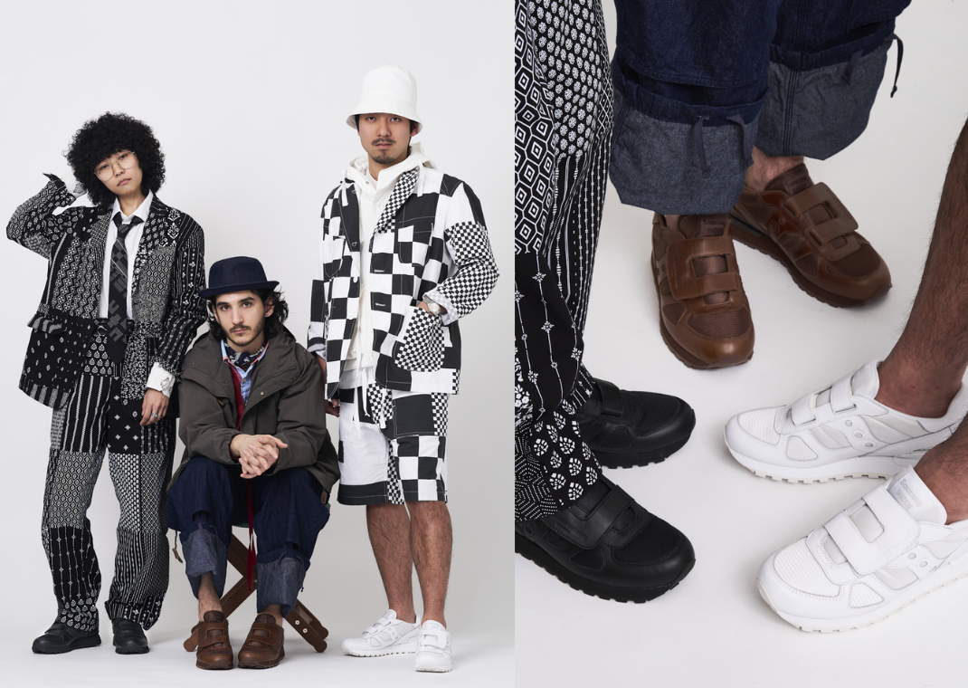 Engineered Garments x Saucony Shadow Double Velcro