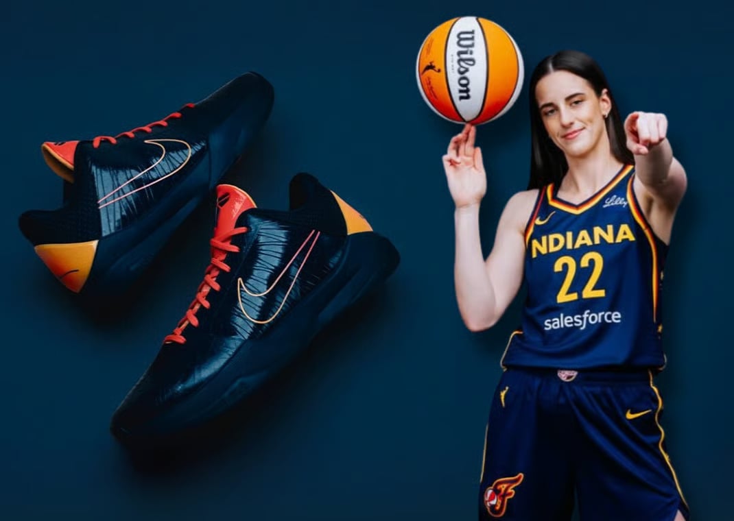 Nike Kobe 5 Protro Caitlin Clark Indiana Fever PE