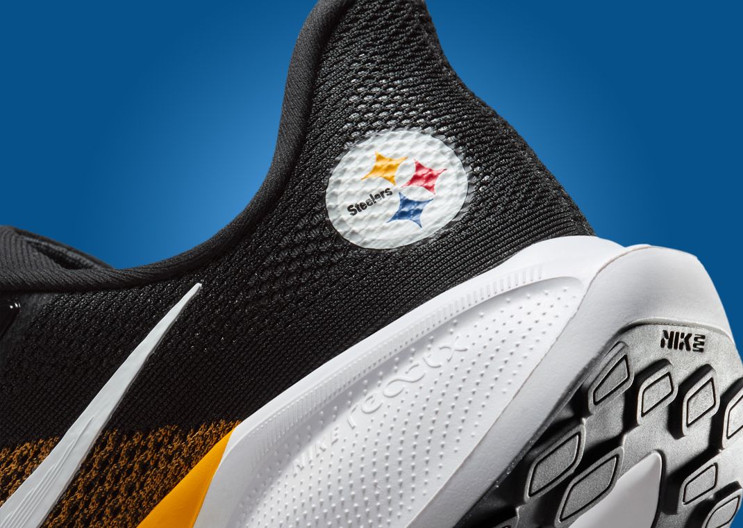 NFL x Nike Pegasus 41 Pittsburgh Steelers Heel Detail