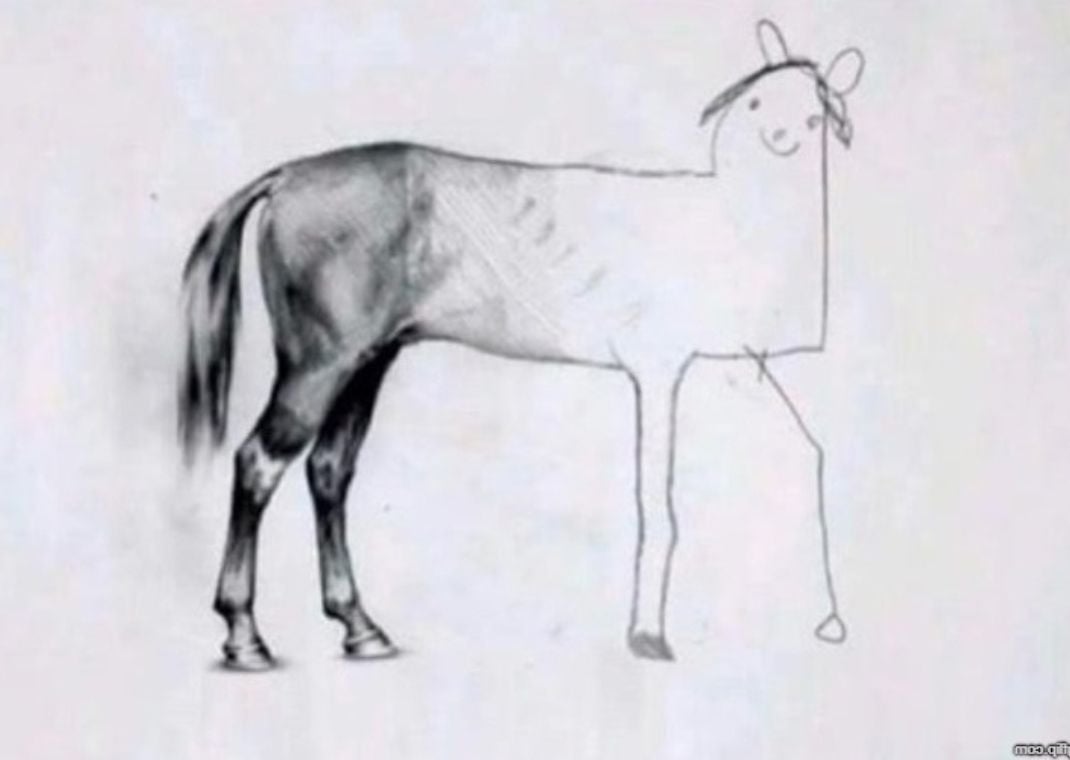 Horse drawing meme