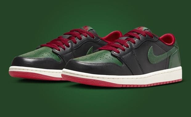Air Jordan 1 Retro Low OG Black Gorge Green (W)