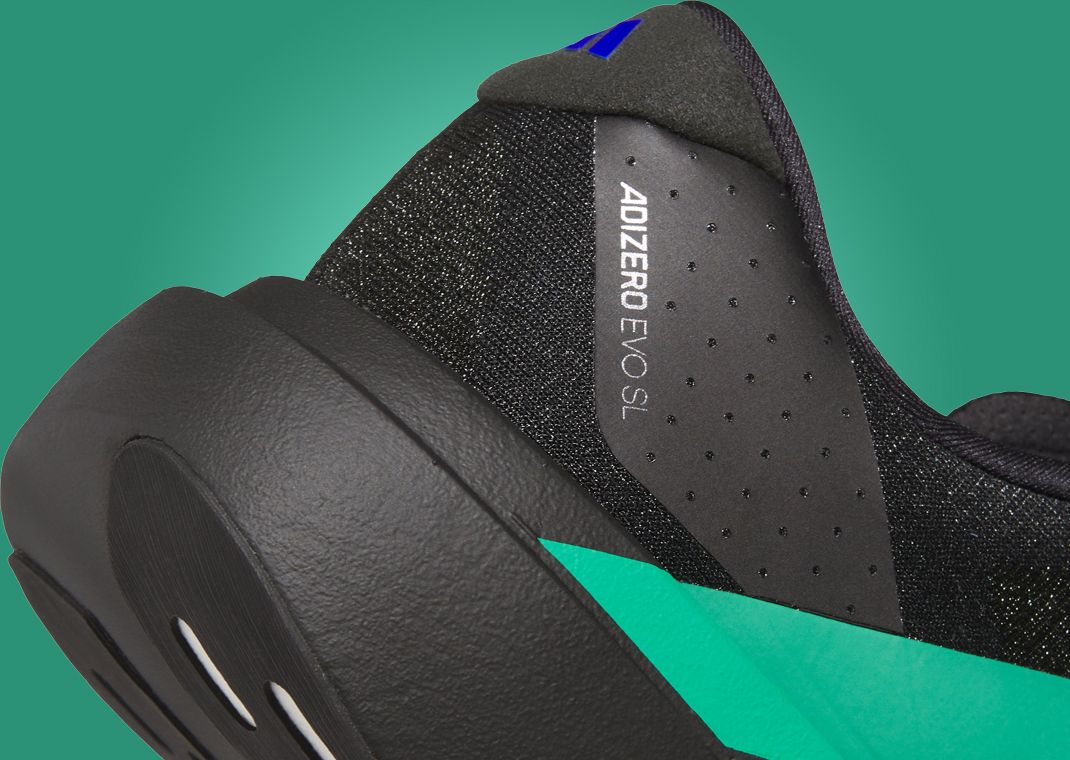 Pharrell Williams Humanrace x adidas Adizero Evo SL Core Black Heel Detail